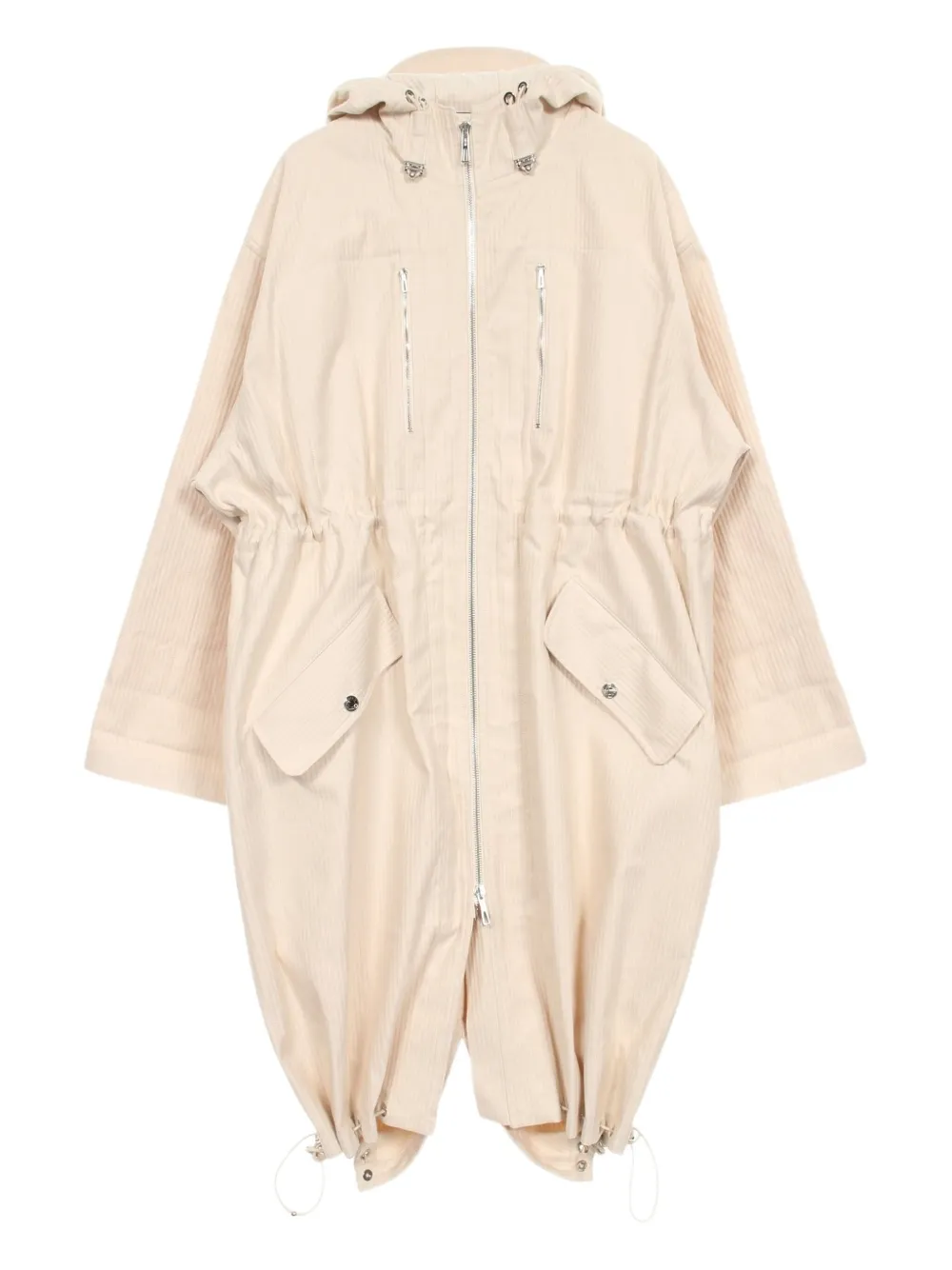 2010s serie hooded buttoned coat