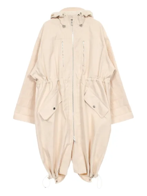 Hermès Pre-Owned 2010s serie hooded buttoned coat