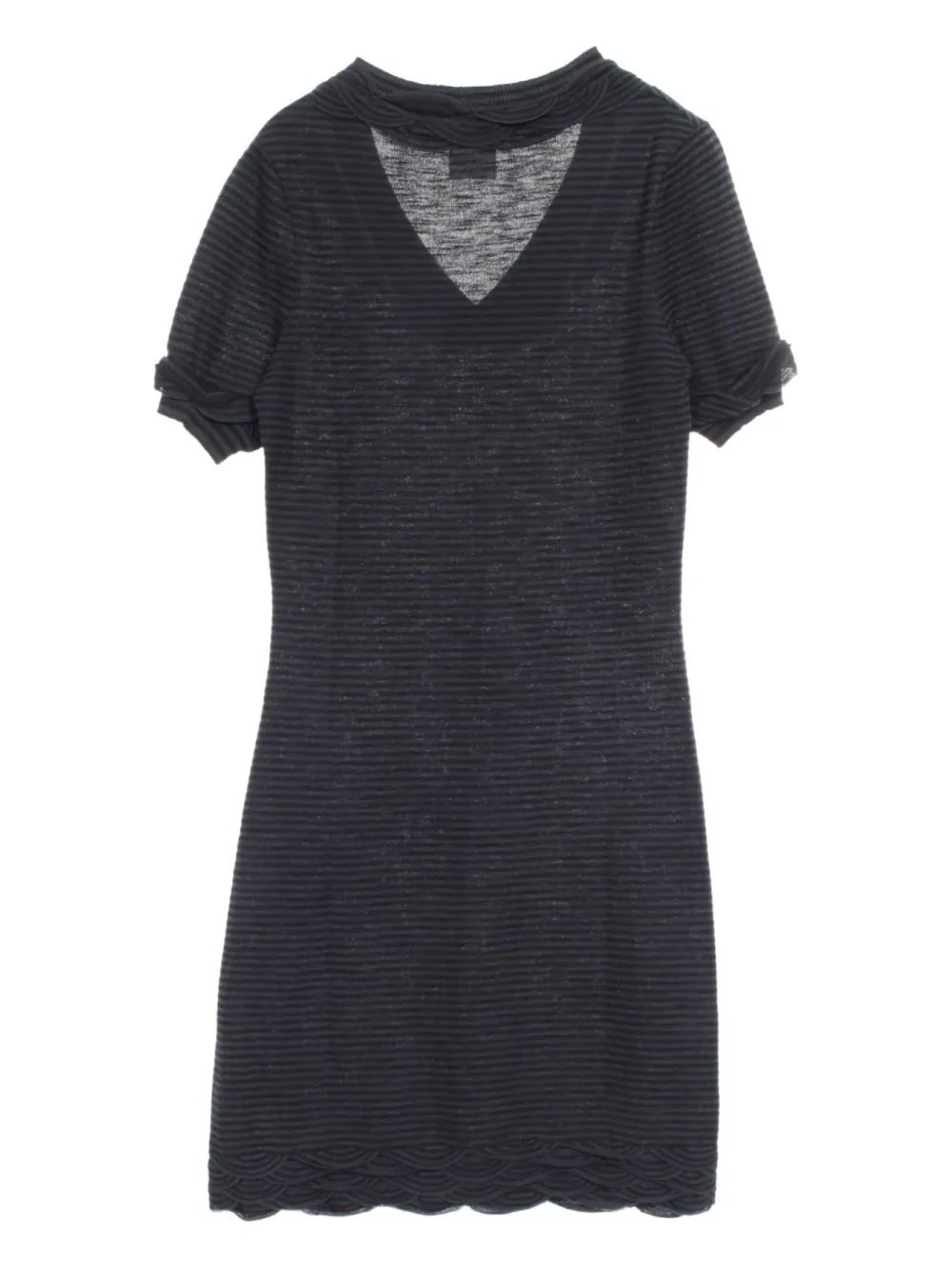 1986-1988 V-neck ribbed dress