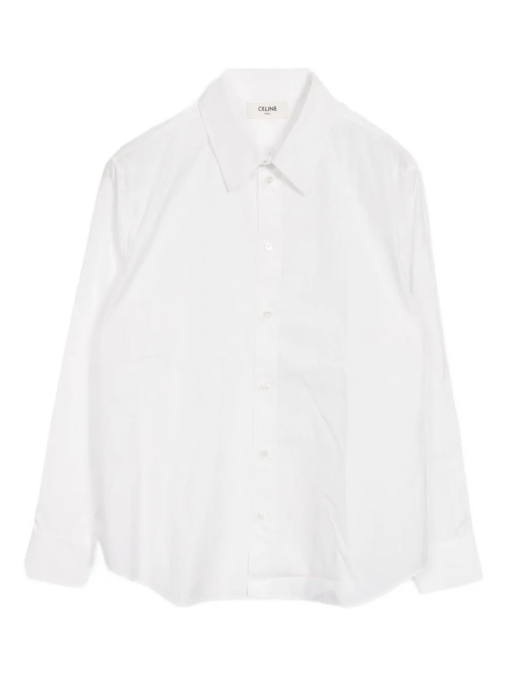 Pre-owned Celine 2010s Cotton Shirt In White
