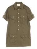 Celine Pre-Owned 2010s pocketed shirt dress - Green