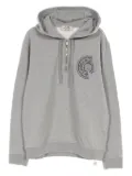 Hermès Pre-Owned 2010s half-zip embroidered hoodie - Grey