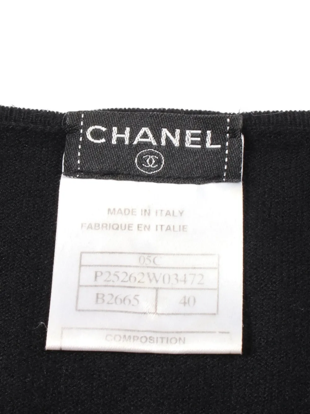 Pre-owned Chanel 1986-1988 Tweed-knit Cashmere Top In Black