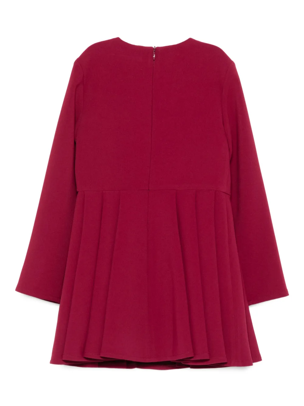Elisabetta Franchi La Mia Bambina logo-embellished flared dress Rood