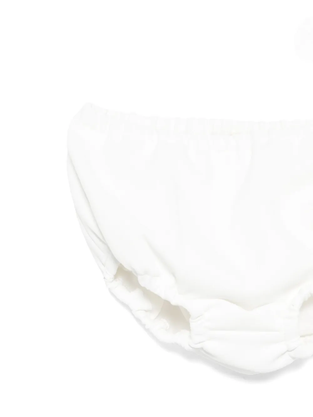 Elisabetta Franchi La Mia Bambina bow-detail ruffled dress Wit