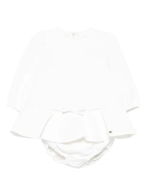 Elisabetta Franchi La Mia Bambina bow-detail ruffled dress