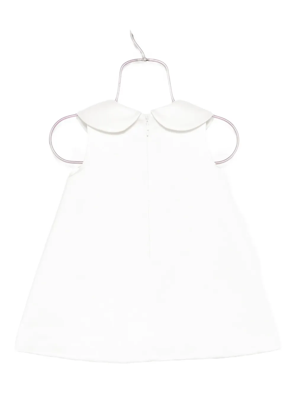 Elisabetta Franchi La Mia Bambina peter pan-collar sleeveless dress Wit