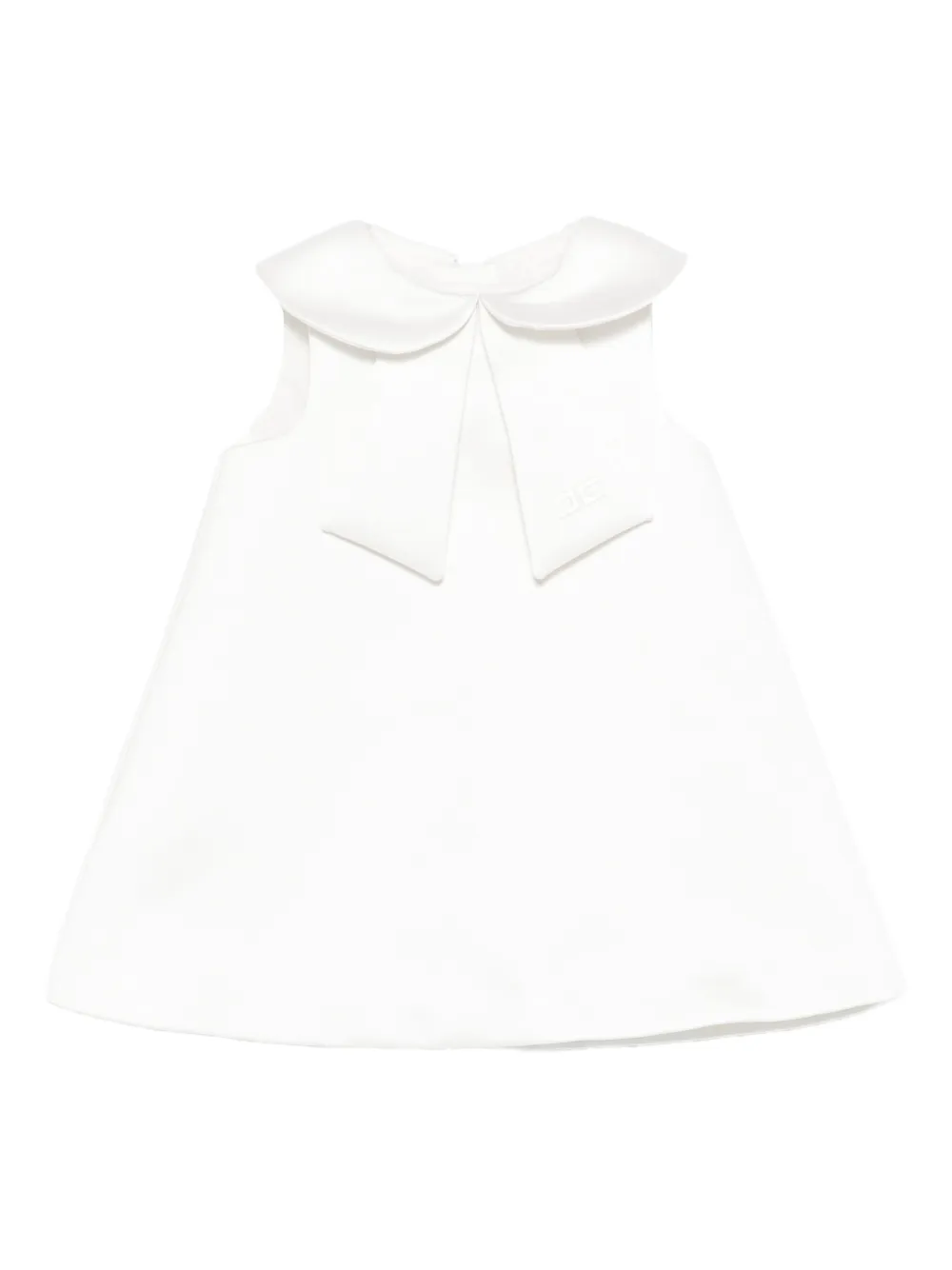 Elisabetta Franchi La Mia Bambina peter pan-collar sleeveless dress Wit