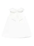 Elisabetta Franchi La Mia Bambina peter pan-collar sleeveless dress - White