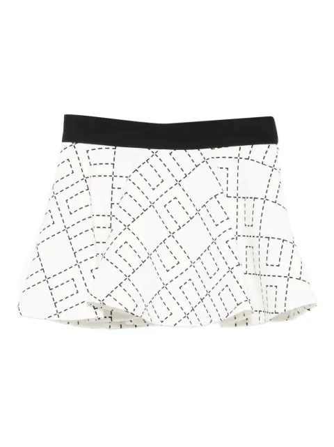 Elisabetta Franchi La Mia Bambina monogram-print skirt
