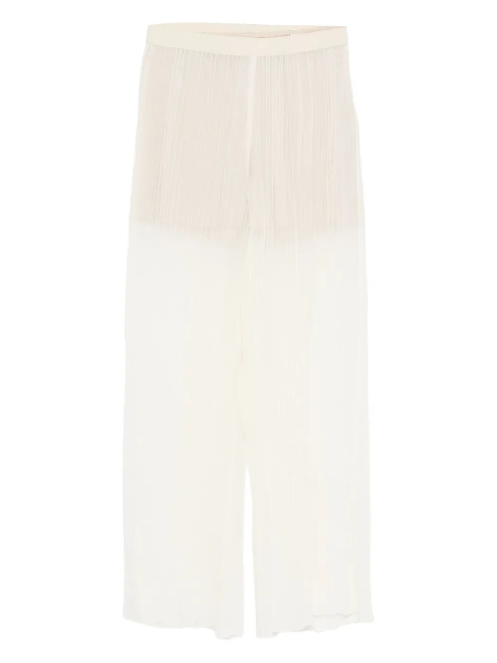 Alysi semi-sheer trousers Beige