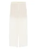 Alysi semi-sheer trousers - Neutrals