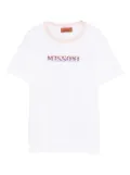 Missoni Kids zigzag-pattern logo T-shirt - White