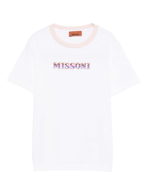 Missoni Kids zigzag-pattern logo T-shirt