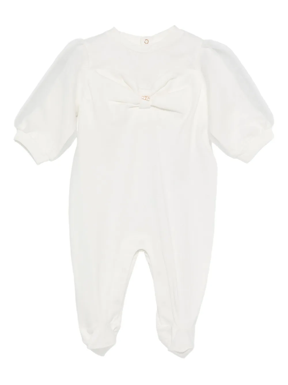 Elisabetta Franchi La Mia Bambina bow-detail pajamas Wit