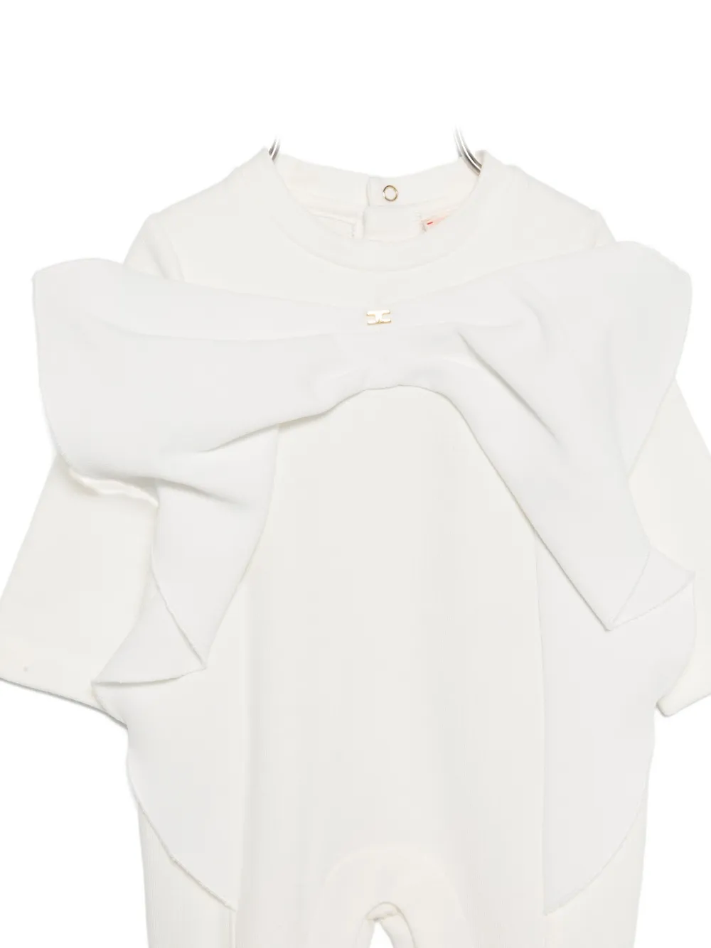 Elisabetta Franchi La Mia Bambina bow-detail ruffled pajamas Wit