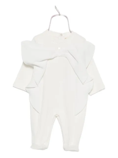 Elisabetta Franchi La Mia Bambina bow-detail ruffled pajamas