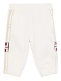 Elisabetta Franchi La Mia Bambina side-stripe track pants - Neutrals