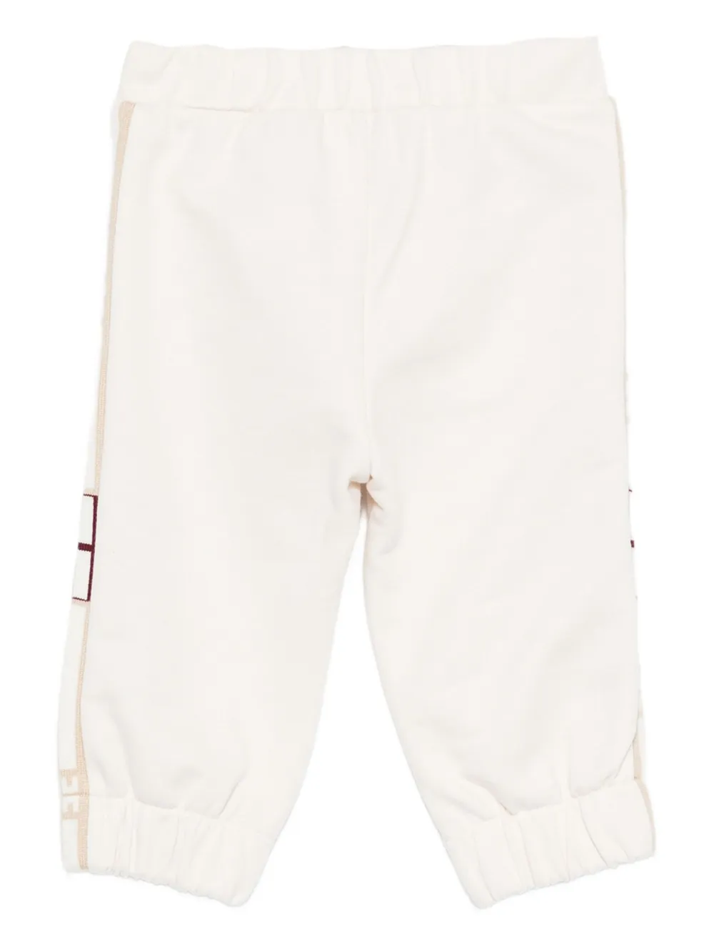 Elisabetta Franchi La Mia Bambina side-stripe track pants Beige