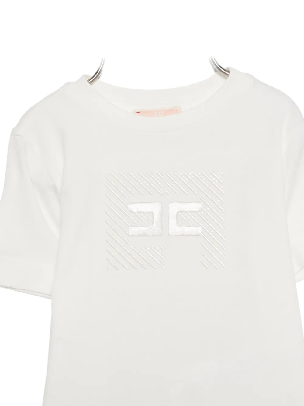 Elisabetta Franchi La Mia Bambina logo-detail T-shirt Wit