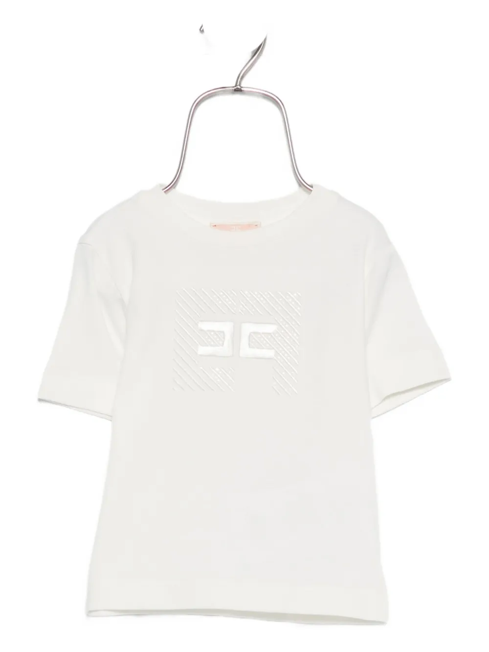 Elisabetta Franchi La Mia Bambina logo-detail T-shirt Wit