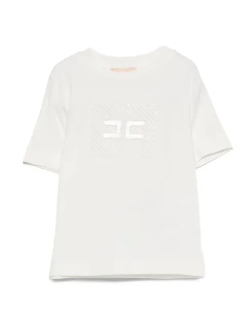 Elisabetta Franchi La Mia Bambina Camiseta com detalhe de logo