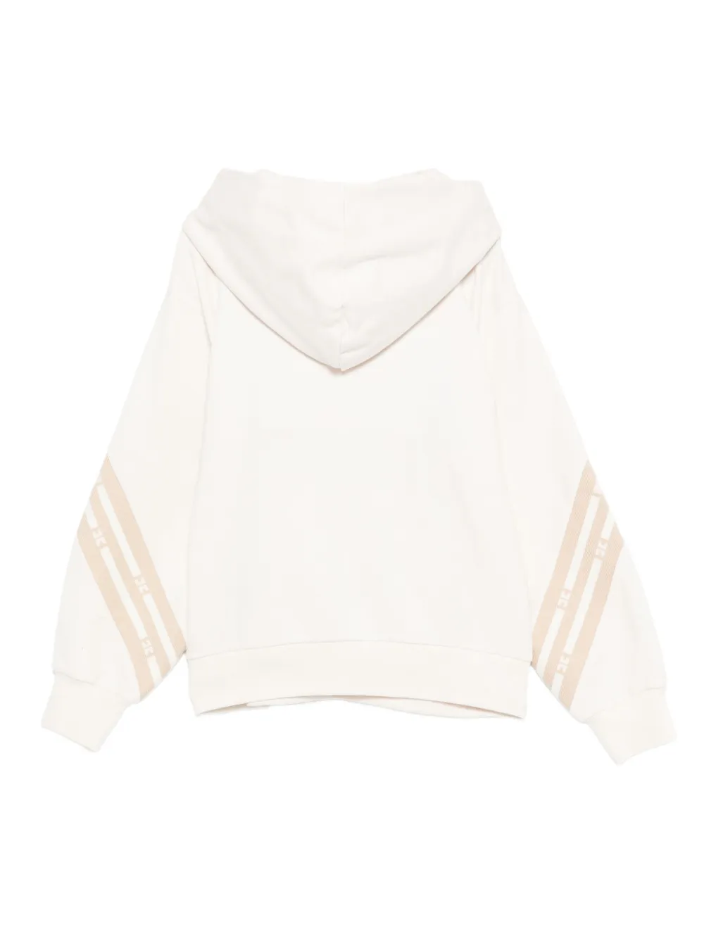 Elisabetta Franchi La Mia Bambina zip-up hoodie Beige