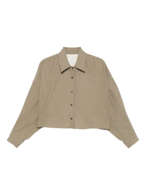 Alysi button-up wool shirt