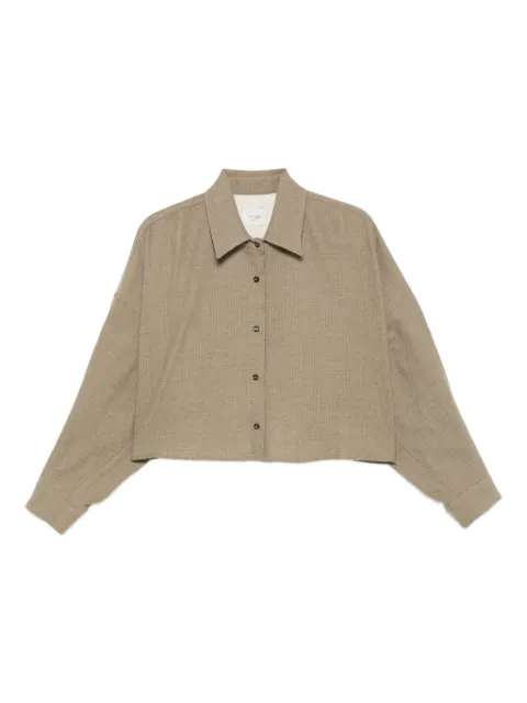 Alysi button-up wool shirt