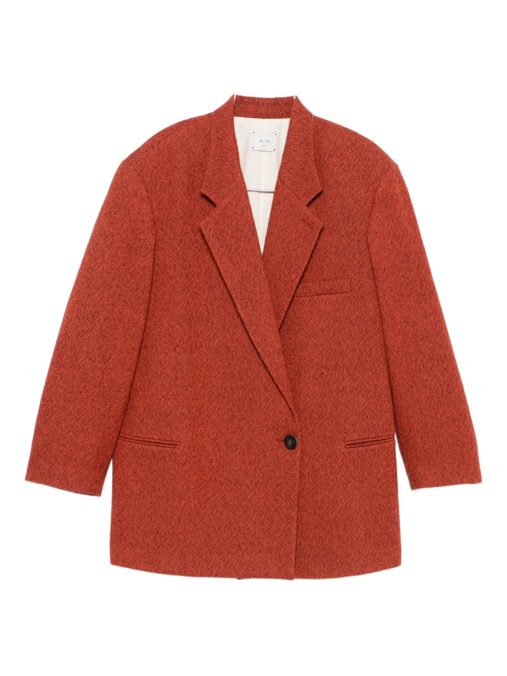 Alysi single-button wool coat Oranje