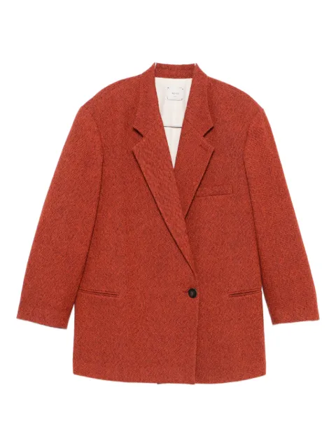 Alysi single-button wool coat