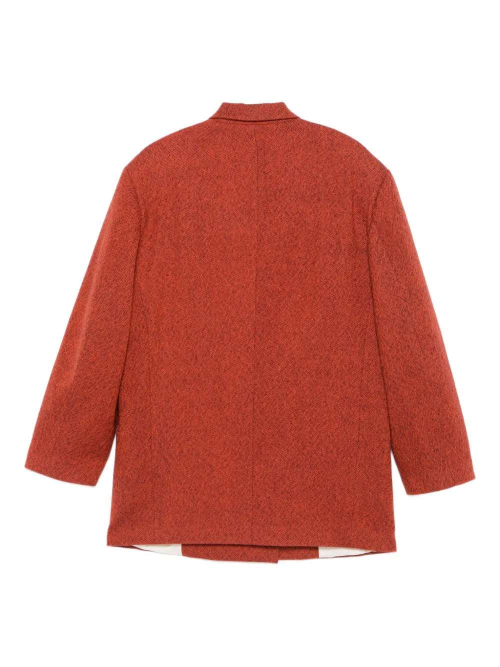 Alysi single-button wool coat Oranje