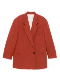 Alysi single-button wool coat - Orange
