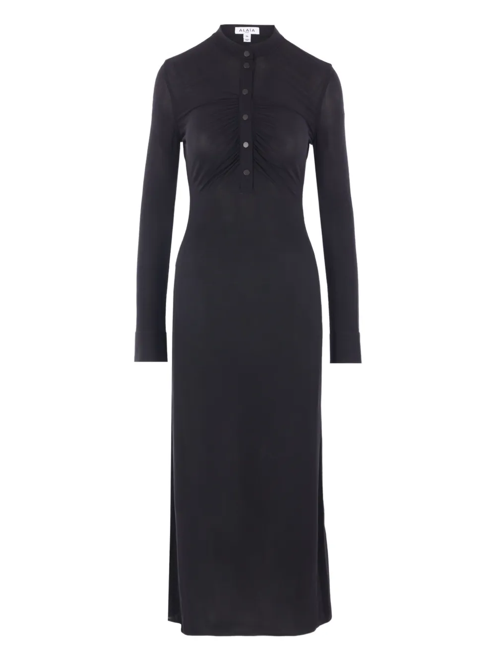 Alaïa vestido largo con botones en la parte delantera | negro | Image 1