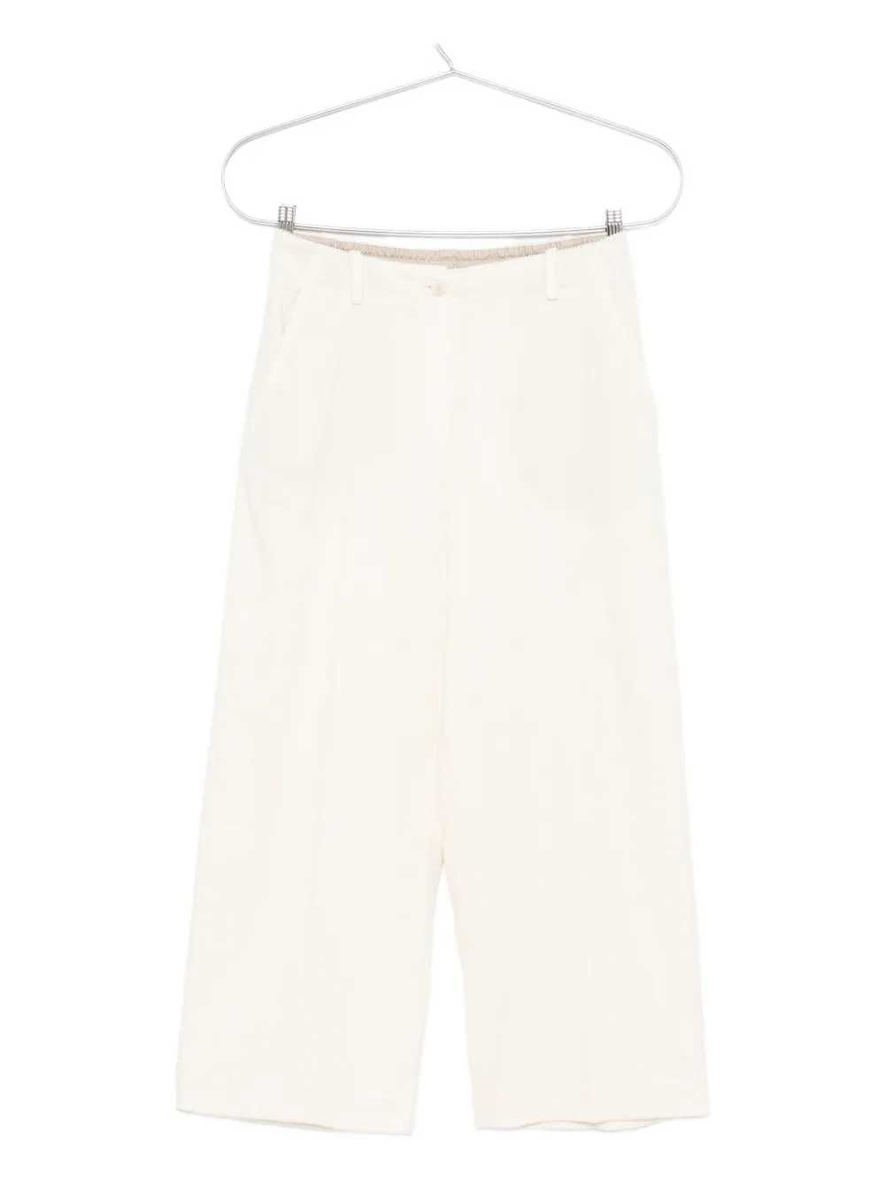 Alysi pleat-detailed cotton trousers Wit