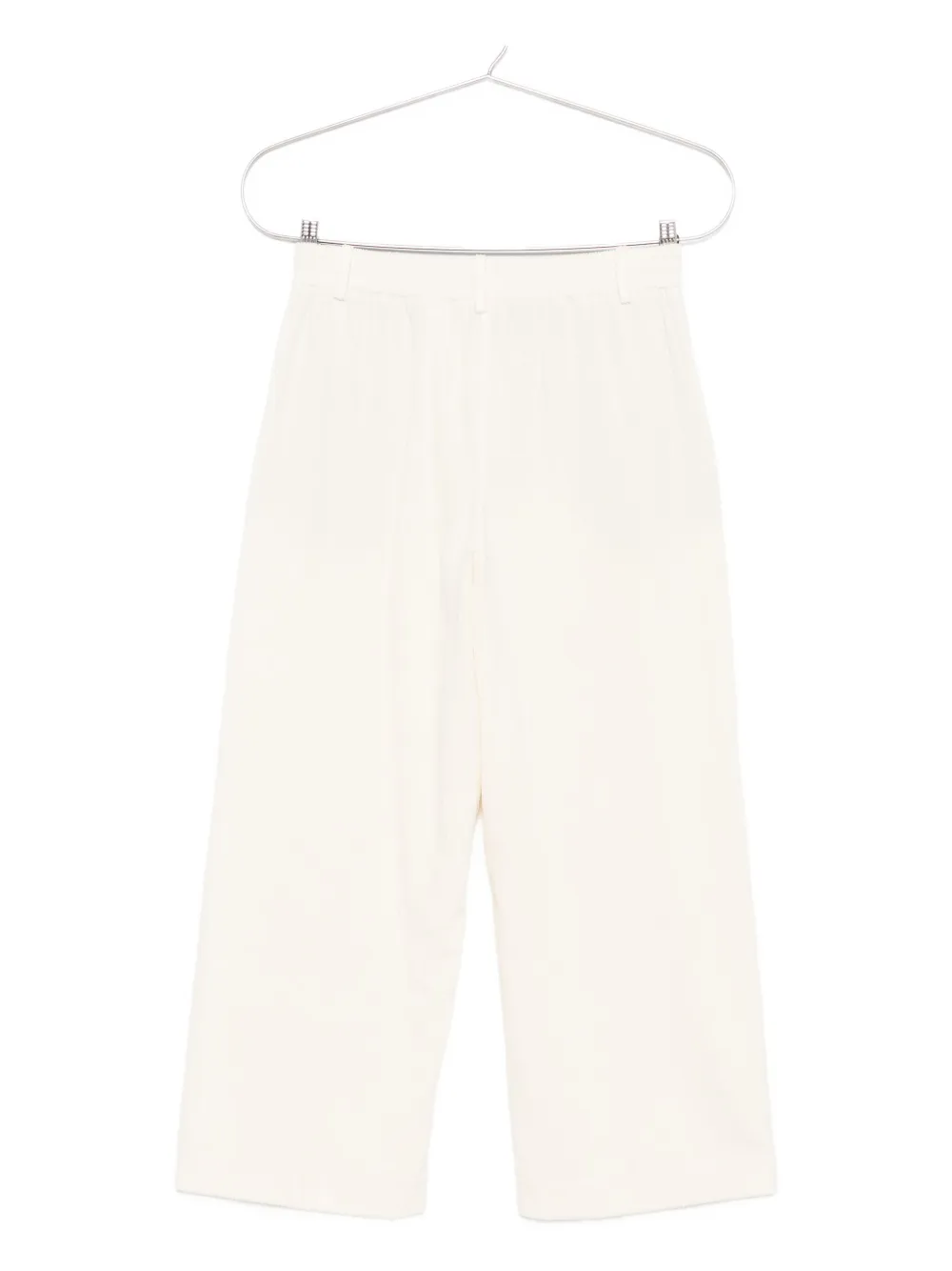 Alysi pleat-detailed cotton trousers Wit