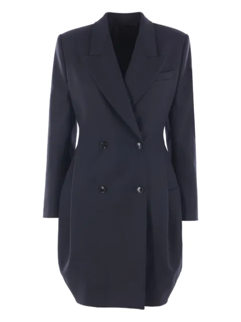 Alaïa double-breasted padded-shoulder coat