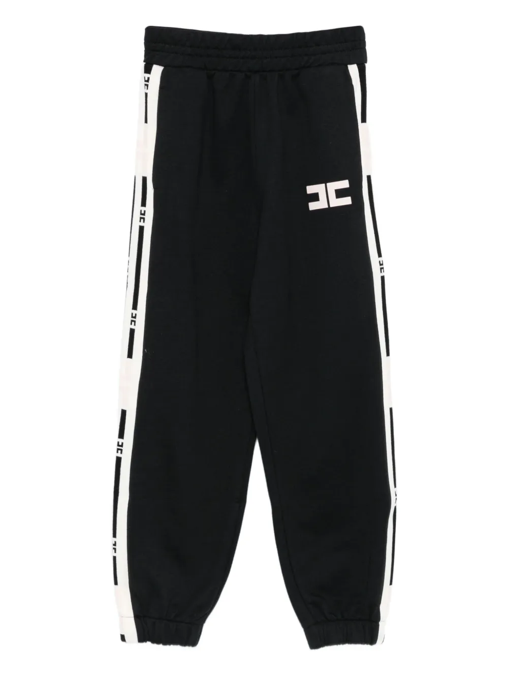 Elisabetta Franchi La Mia Bambina logo-print side-stripe track pants - Elisabetta Franchi La Mia Bambina logo-print side-stripe track pants -