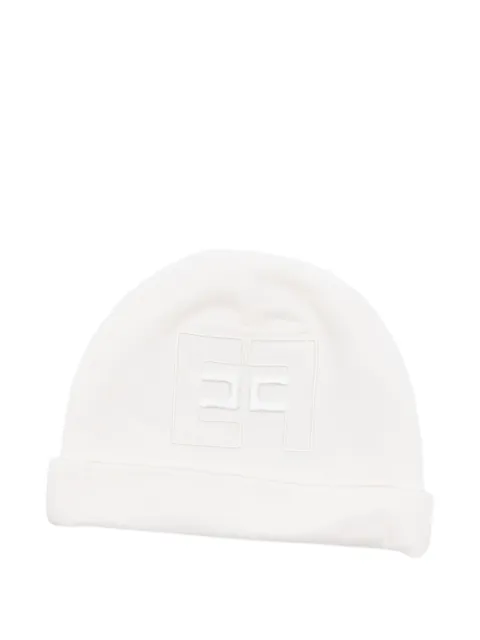 Elisabetta Franchi La Mia Bambina embroidered-logo beanie