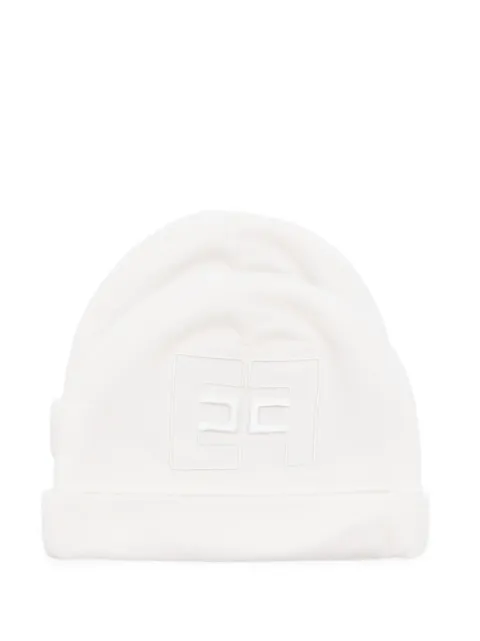 Elisabetta Franchi La Mia Bambina embroidered-logo beanie