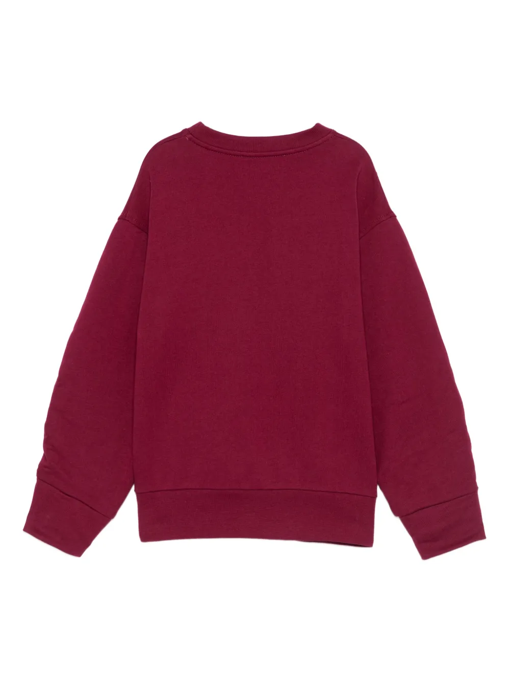Elisabetta Franchi La Mia Bambina gathered-sleeve sweatshirt Rood