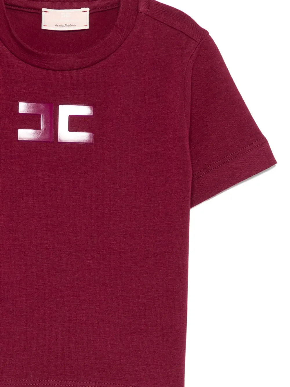 Elisabetta Franchi La Mia Bambina logo-print T-shirt Rood