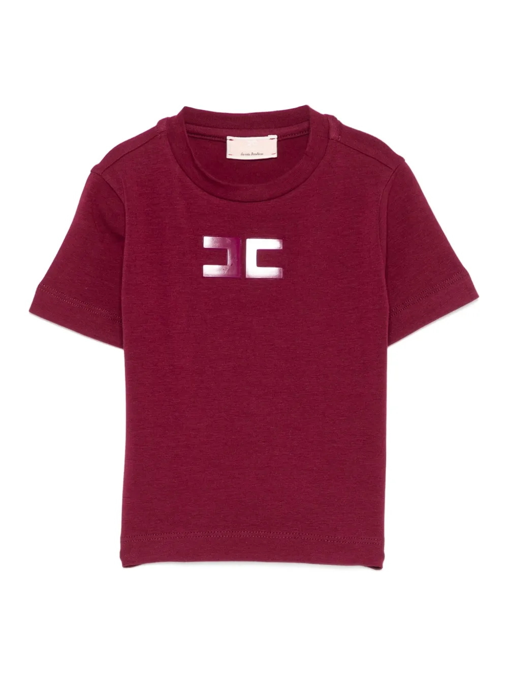 Elisabetta Franchi La Mia Bambina logo-print T-shirt Rood