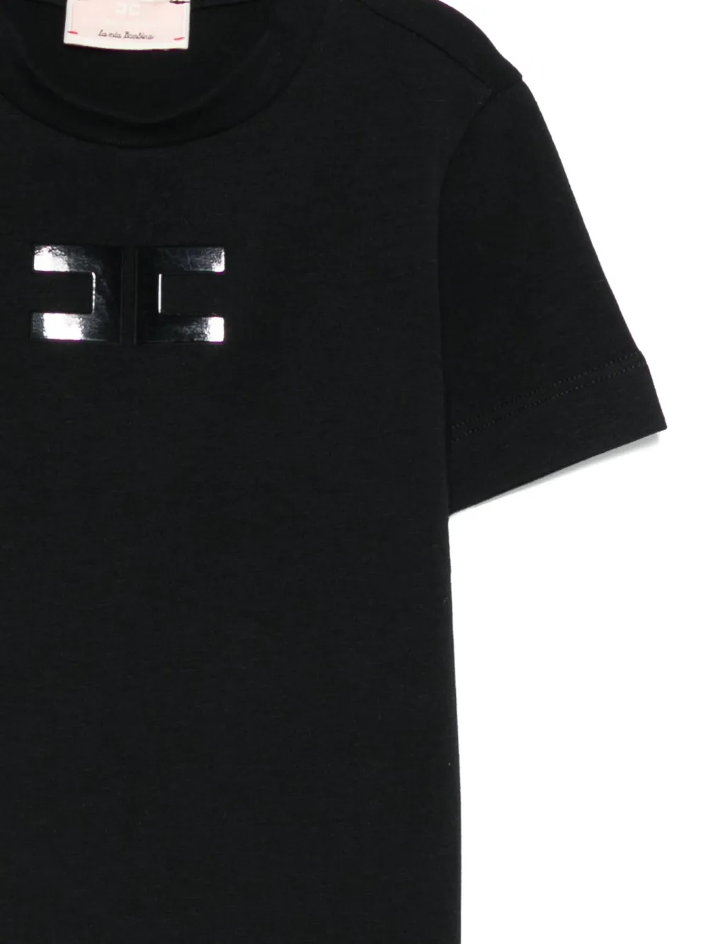 Elisabetta Franchi La Mia Bambina logo-print short-sleeved T-shirt Zwart