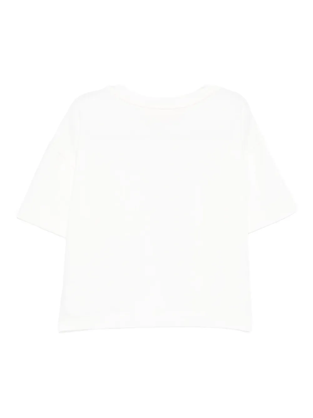 Elisabetta Franchi La Mia Bambina logo-embroidered T-shirt Wit