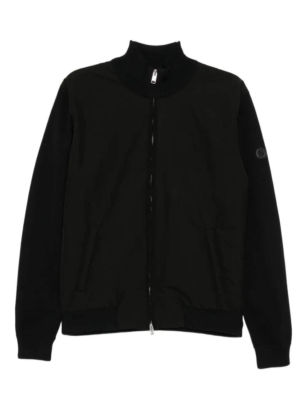Hugo Boss Double-b Monogram Jacket In Black
