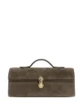 Savette Slim Symmetry turn-lock flat-handle tote bag - Brown