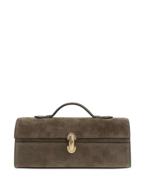 Savette  Slim Symmetry turn-lock flat-handle tote bag