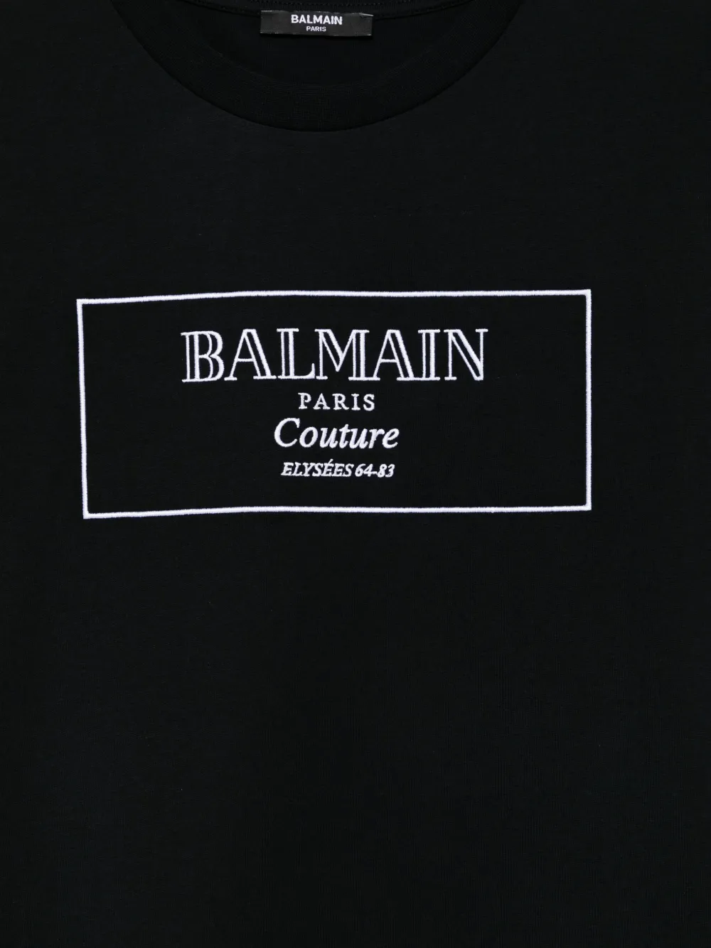 Balmain Logo-print T-shirt In Black