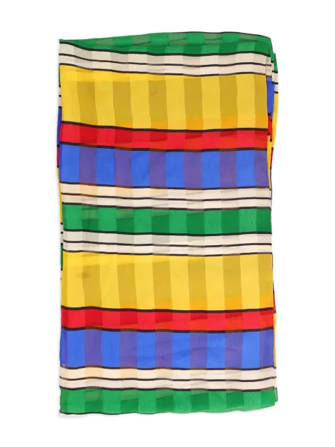 Vintage striped silk scarf